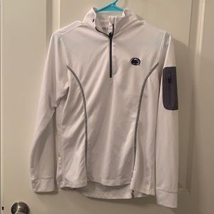 Women’s quarter zip white sports jacket